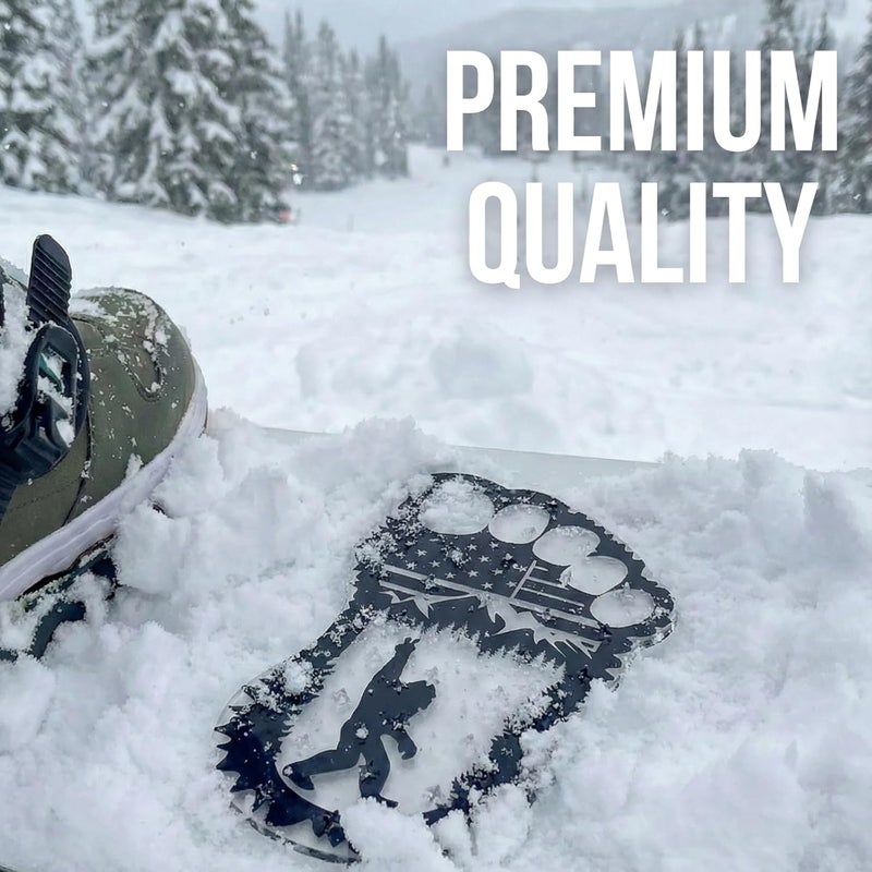 devembr Snowboard Stomp Pad for Bigfoot Lovers, Funny Stomp Pads Snowboarding with 3D Bumps Design, PVC Material - Image 4